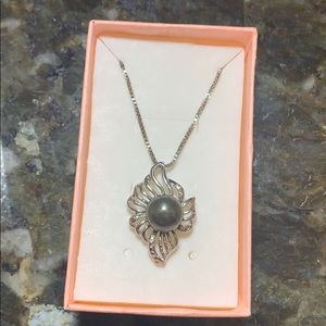 18’ Sterling Silver 925 Tahitian Pearl Neckalce